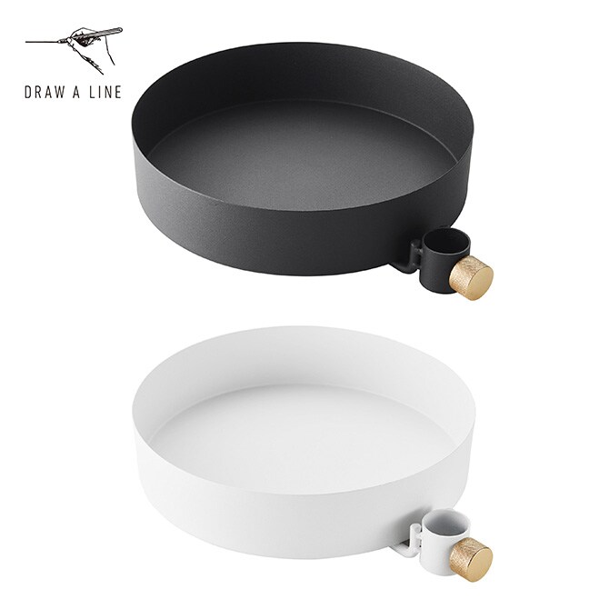 DRAW A LINE ドローアライン 019 トレイ 単品パーツ 縦専用 つっぱり棒 突っ張り棒 伸縮 おしゃれ モノトーン 北欧 インダストリアル アイアン ツヤ消し インテリア