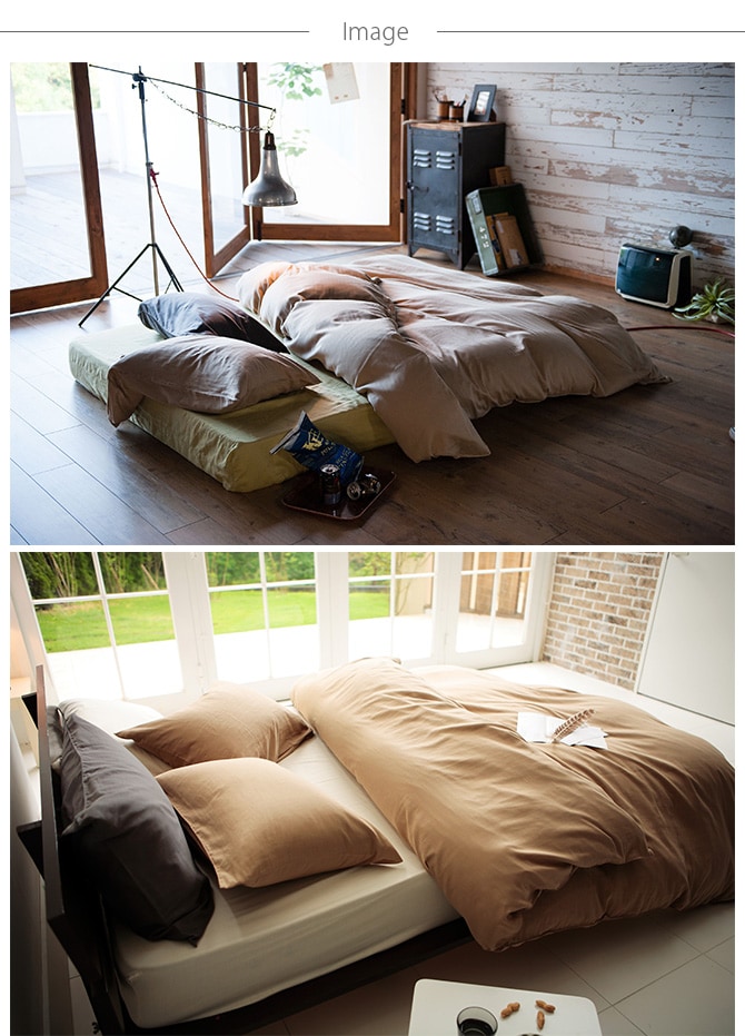 Fab the Home ファブザホーム 掛け布団カバー ダブル用 ダブルガーゼ 