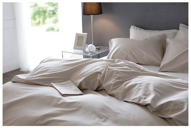 Fab the Home ファブザホーム 掛け布団カバー クイーン用 ファインコットン Egyptian