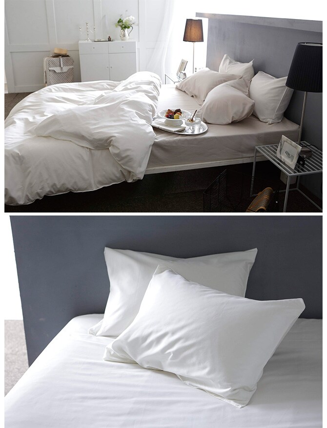 Fab the Home ファブザホーム ボックスシーツ ワイドキング用 ファインコットン Egyptian