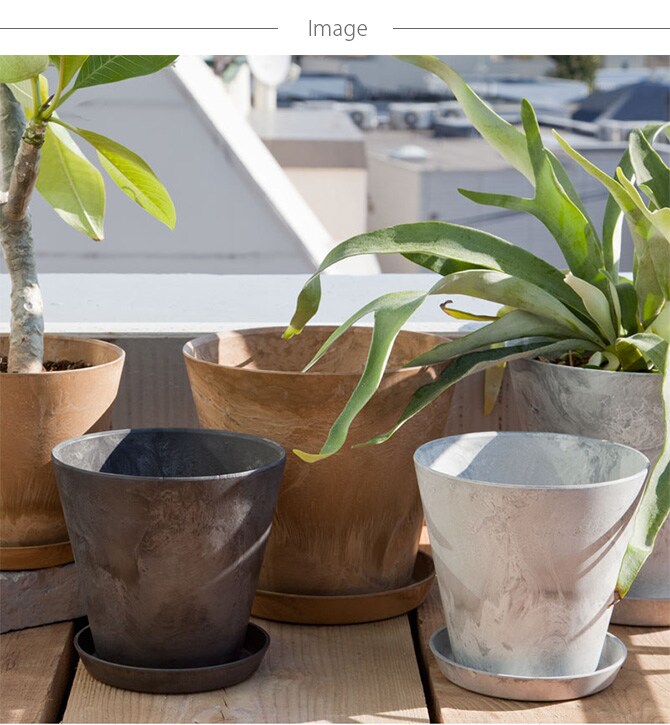 amabro アマブロ ART STONE アート ストーン ソーサー LL 鉢受け ソーサー おしゃれ 12号 13号 マット シンプル グリーン シンプル インテリア