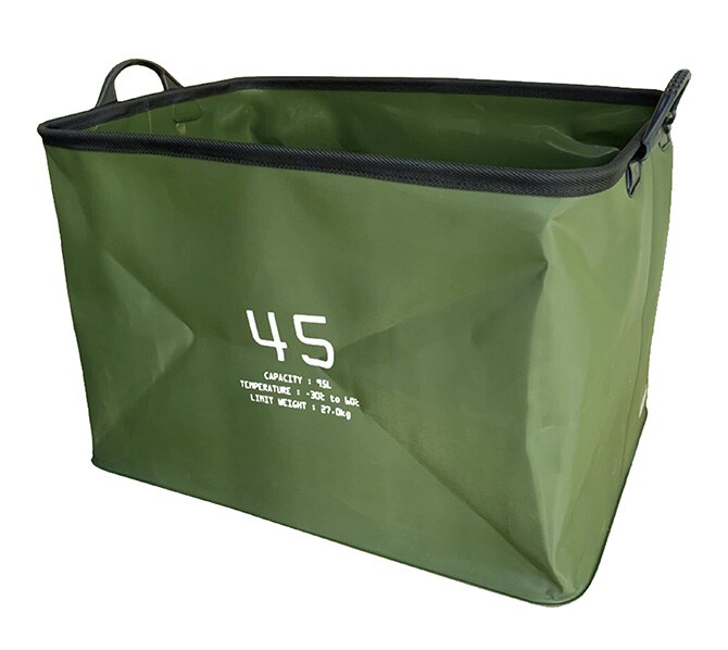 SLOWER スロウワー HANG STOCK ハングストック ストレージ 95L アウトドア 収納 おしゃれ バケツ 大容量 取っ手 折りたたみ キャンプ 洗える 水