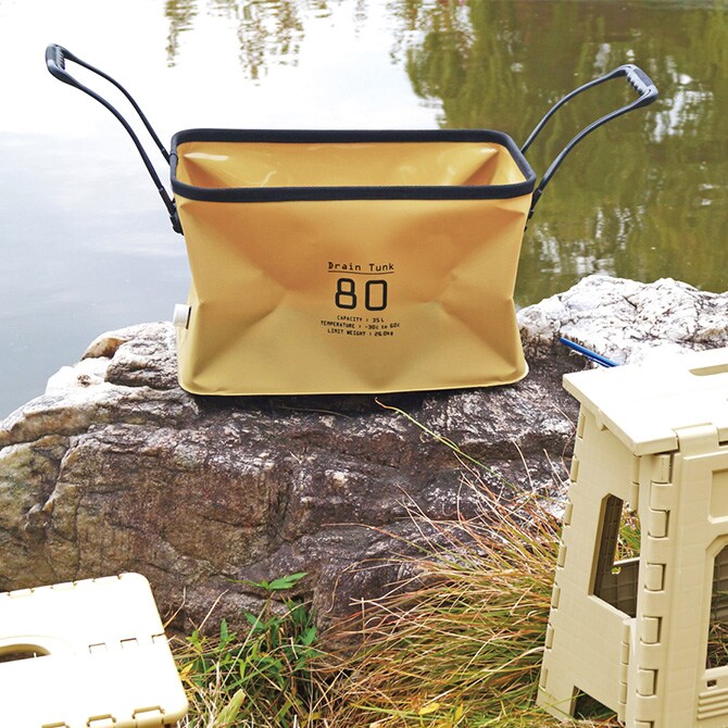 SLOWER スロウワー HANG STOCK ハングストック ドレンタンク 35L  アウトドア タンク おしゃれ 大容量 バケツ 排水 取っ手 水 洗える 持ち運び  