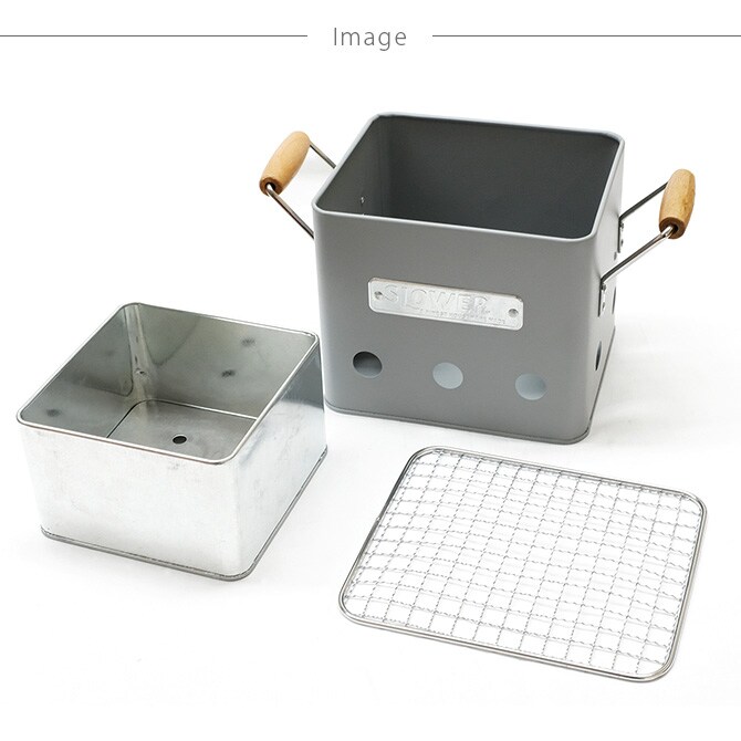 SLOWER スロウワー Alta バーベキューストーブ S  バーベキューコンロ 小型 1人 2人 おしゃれ コンパクト BBQ 卓上 アウトドア ベランダ  