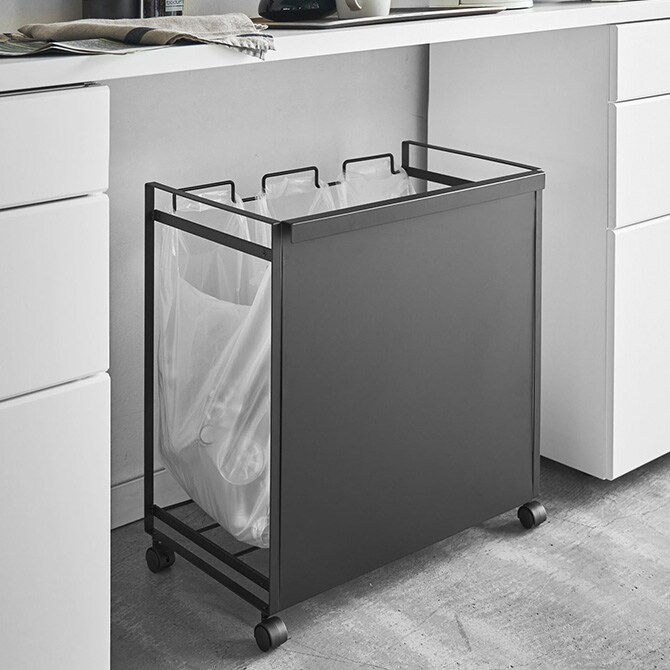 tower タワー 目隠し分別ダストワゴン 3分別 