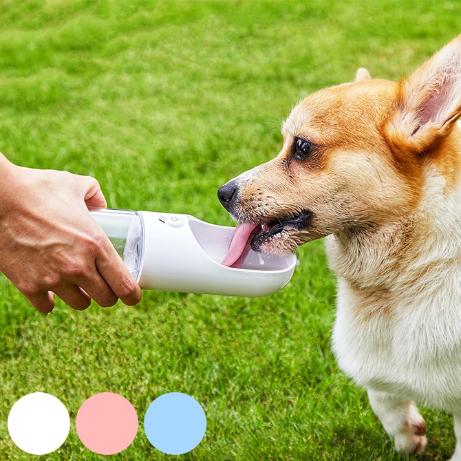 PETKIT ペットキット ワンタッチ・ウォーターボトル 300ml 犬 散歩 携帯水筒 ウォーターボトル 抗菌加工 ワンタッチ 簡単 300ml シンプル