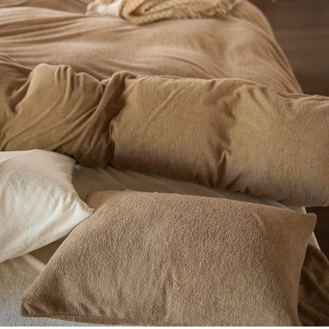 Fab the Home ファブザホーム エアリーパイル ピローケース M