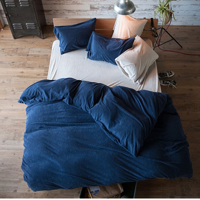 Fab the Home ファブザホーム エアリーパイル 掛け布団カバー シングル用