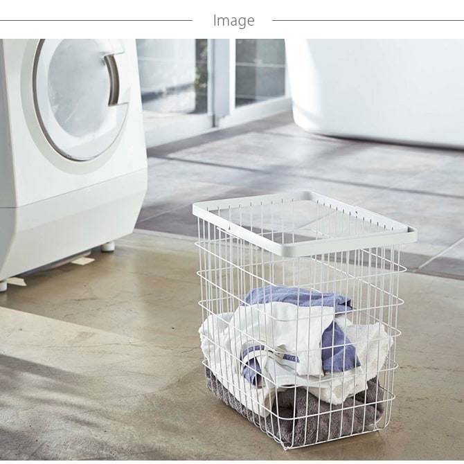 tower タワー ランドリーワゴン+バスケット 