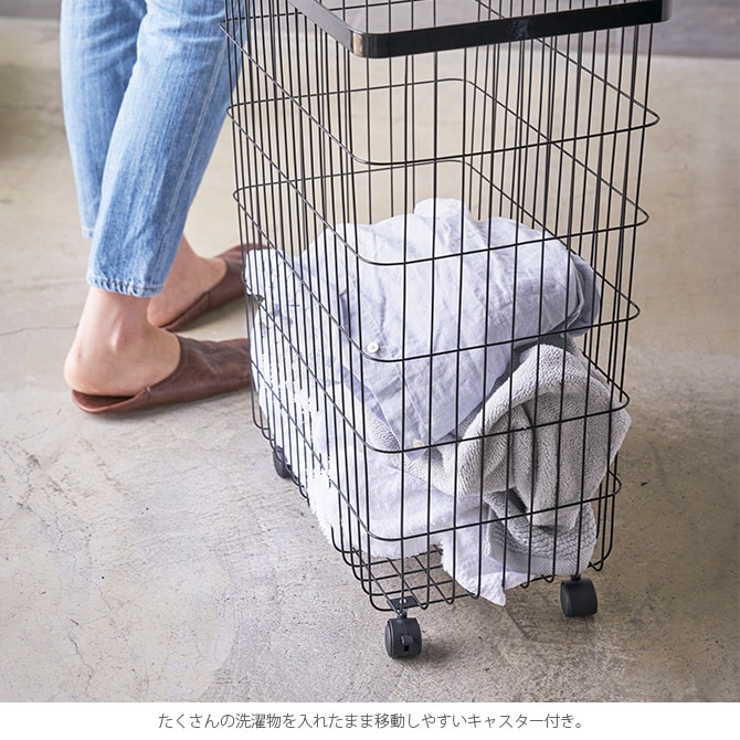 tower タワー ランドリーバスケット キャスター付き