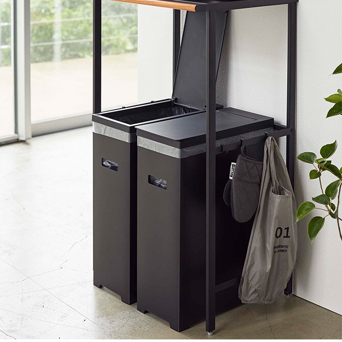 tower タワー スリム蓋付きゴミ箱 2個組