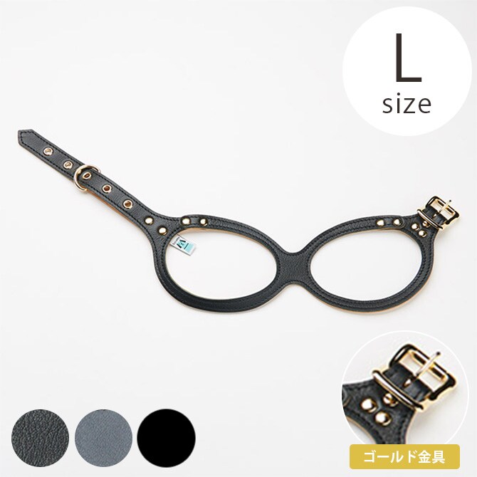 kazama bag カザマバッグ Kazama Premium メガネハーネス ゴールド金具 Lサイズ 犬用 小型犬 中型犬 メガネハーネス ハーネス 本革 レザー
