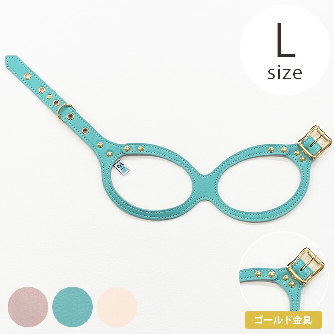 kazama bag カザマバッグ Kazama Premium メガネハーネス ゴールド金具 Lサイズ  犬用 小型犬 中型犬 メガネハーネス ハーネス 本革 レザー  