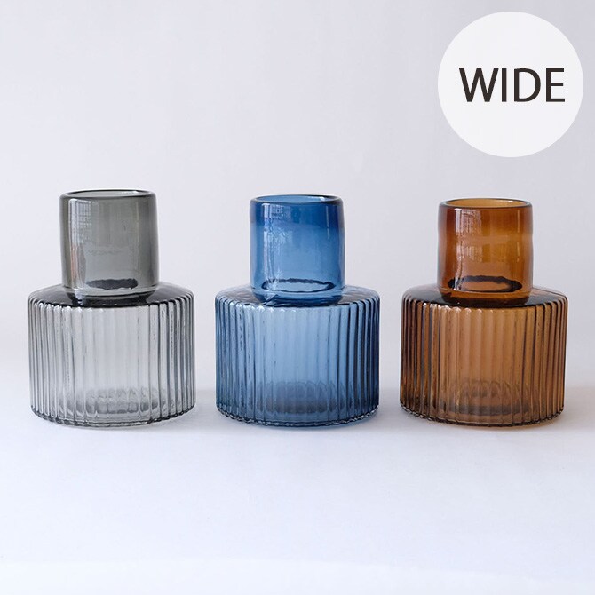 Horn Please ホーン プリーズ GLASS フラワーベース プロップ ワイド 