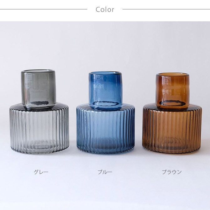 Horn Please ホーン プリーズ GLASS フラワーベース プロップ ワイド 