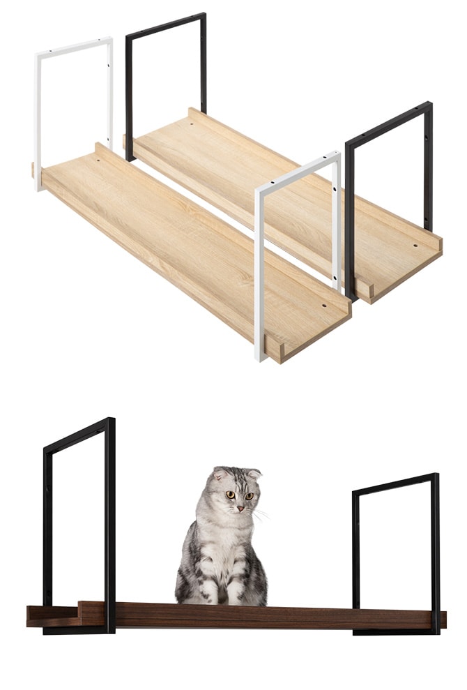 MYZOO マイズー AVENUE 100cm 猫用 猫 キャットステップ キャットウォーク 壁付け 天井付け キャット ステップ ウォーク 屋内