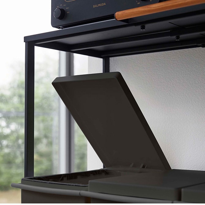 tower タワー 伸縮ゴミ箱上ラック 