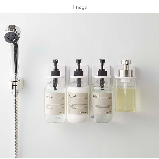 tower タワー フィルムフックディスペンサーホルダー 泡タイプ ディスペンサーホルダー 吊るす おしゃれ ハンドソープ 泡タイプ 浴室 ランドリー 白 黒 おしゃれ