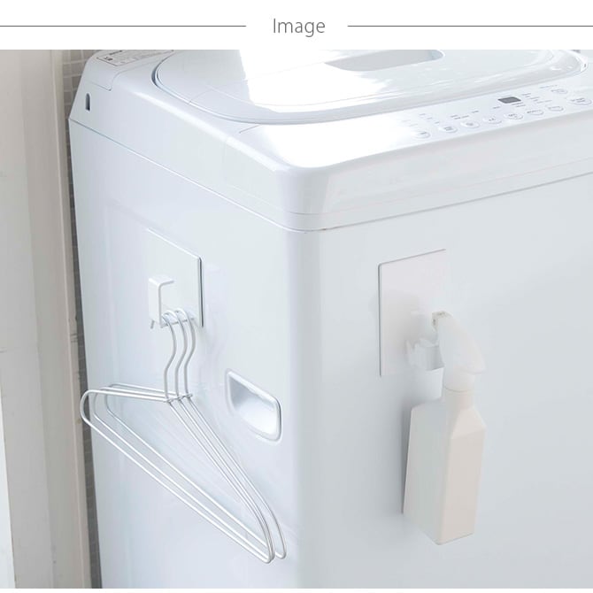 tower タワー マグネットランドリーバスケットホルダー 2個組 