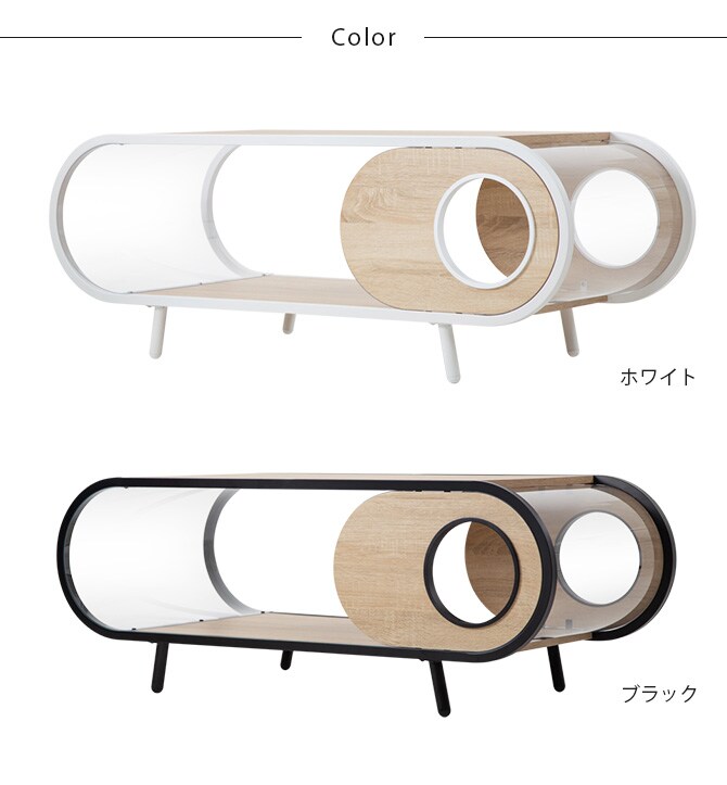 MYZOO マイズー Cosmos 猫用 猫 猫ベッド テーブル 透明 おしゃれ ローテーブル 隠れ家 ベッド