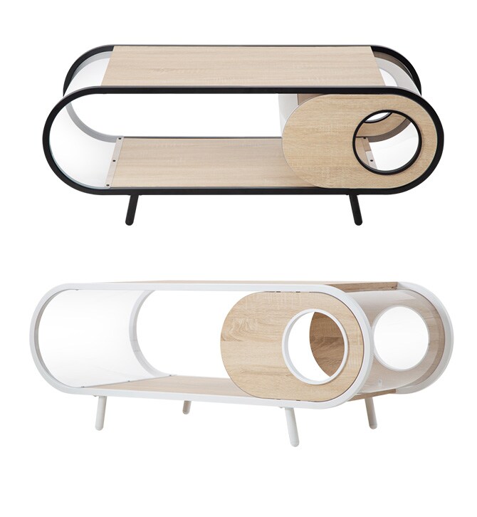 MYZOO マイズー Cosmos 猫用 猫 猫ベッド テーブル 透明 おしゃれ ローテーブル 隠れ家 ベッド