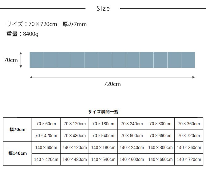 dfang ディパン 引っ掻きに強い防水クッションマット 折りたためる廊下タイプ 70×720cm  大型犬用 マット 防水 クッション性 抗菌 引っかきに強い 折りたたみ カット可能 滑らない 犬用  