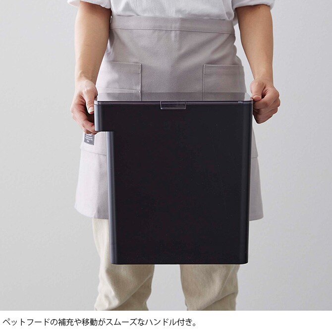 tower タワー 密閉ペットフードストッカー 6.5kg 計量カップ付き  ペットフード ストッカー 保存容器 密閉 おしゃれ 北欧 計量カップ 白 黒 ペット用品  