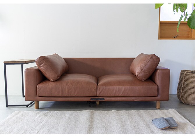 Fumi フミ コンセントの付いたソファ ペット対応素材 交換用カバー 【本体別売】 