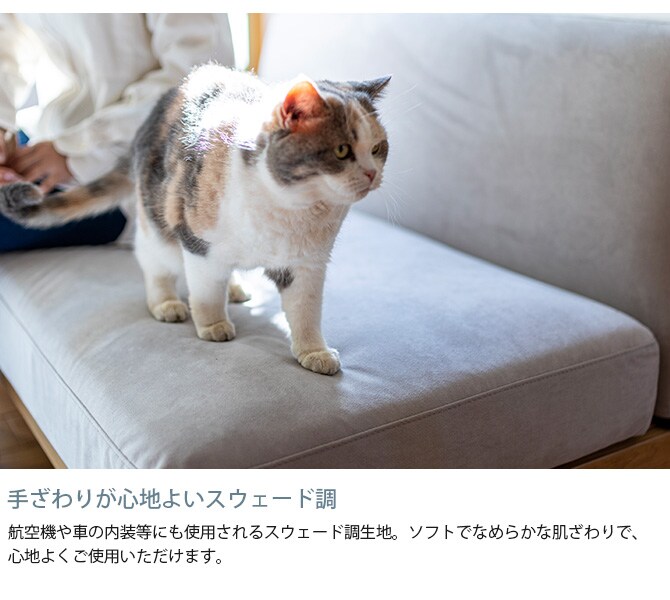 Fumi フミ クッションでくつろぐソファ ロング ペット対応素材 交換用カバー 【本体別売】 