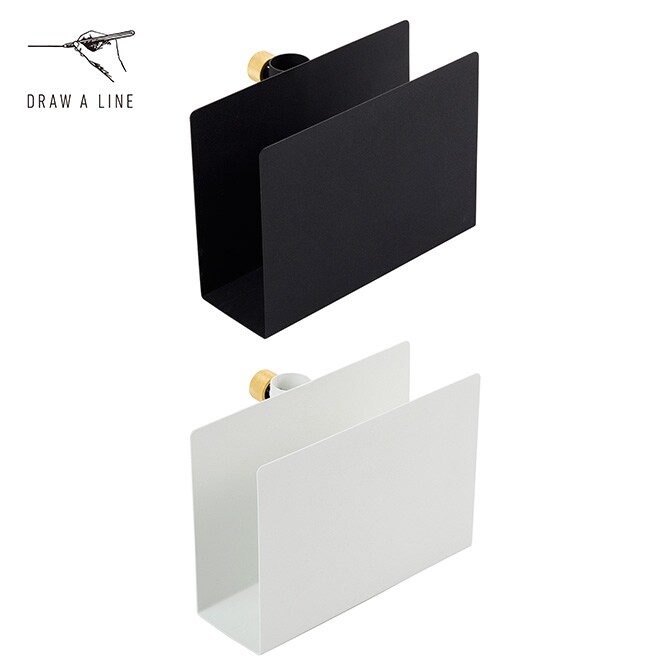 ドローアライン DRAW A LINE 021 ブックラック つっぱり棒 突っ張り棒 ブックラック タブレット おしゃれ モノトーン 北欧 アイアン ツヤ消し インテリア