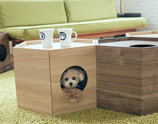 FrancePet フランスペット PE03 ペットハウス へキサ 2個セット  猫用 犬用 ペット ペットハウス ハウス キャットタワー サイドテーブル  