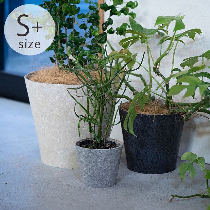 100percent 100パーセント Earth Pot リノリウム&ソーサー S+ (4号、5号鉢)