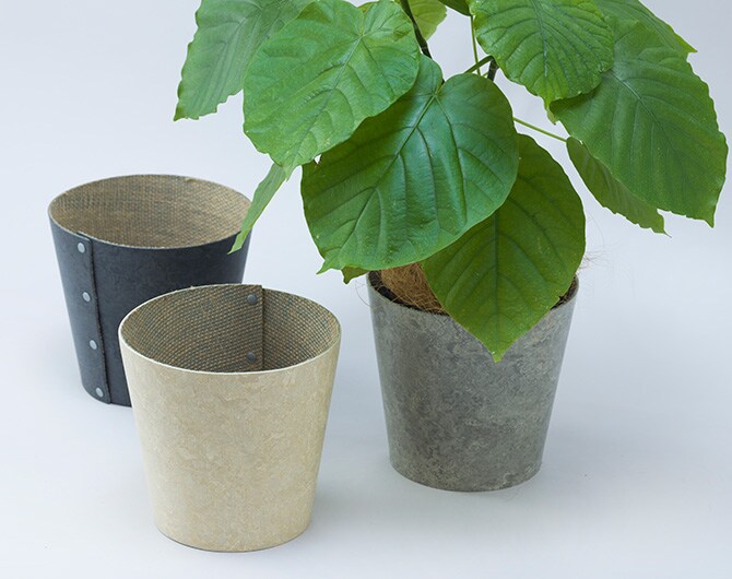 100percent 100パーセント Earth Pot リノリウム&ソーサー S+ (4号、5号鉢)