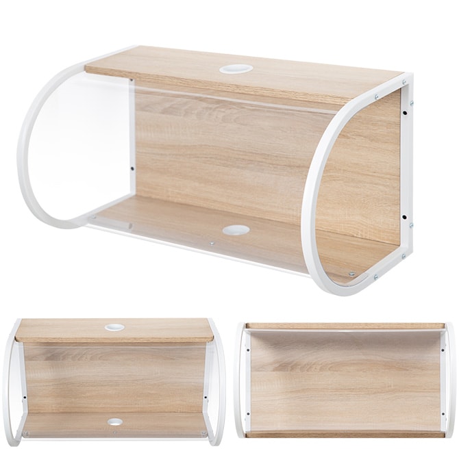 MYZOO マイズー Tunnel 猫用 猫 キャットステップ キャットウォーク クリア 透明 おしゃれ 壁掛け キャットベッド 北欧