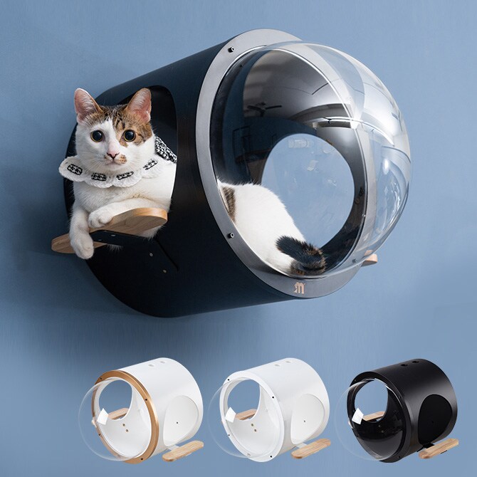 MYZOO マイズー 潜水艇 Ocean rover 猫ベッド 猫 キャットウォーク キャットステップ ベッド キャットハウス 木製 壁付け おしゃれ 北欧 インテリア