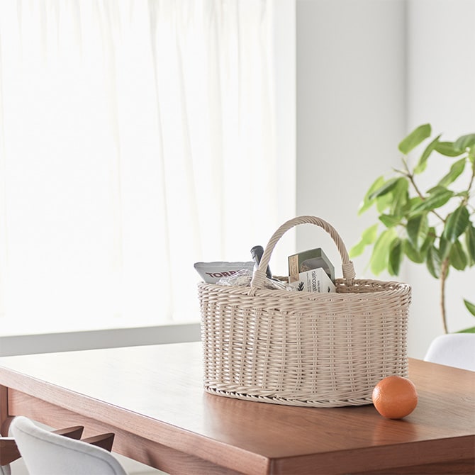 KLEANE キレーネ 抗菌 オーバルバスケット 