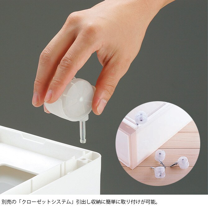 like-it ライクイット クローゼットシステム専用 キャスター ストッパー付き 4個セット