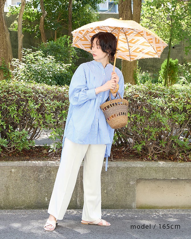 shesay シセイ 菱模様のジャカード生地で作った晴雨兼用傘