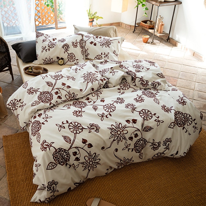 Fab the Home ファブザホーム 掛け布団カバー ダブル用 エイジア 