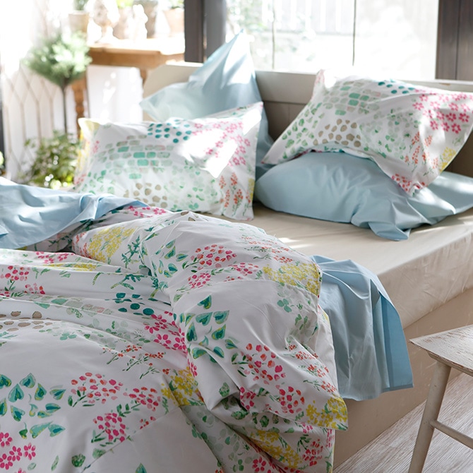 Fab the Home ファブザホーム ピローケース M ガーデンズ