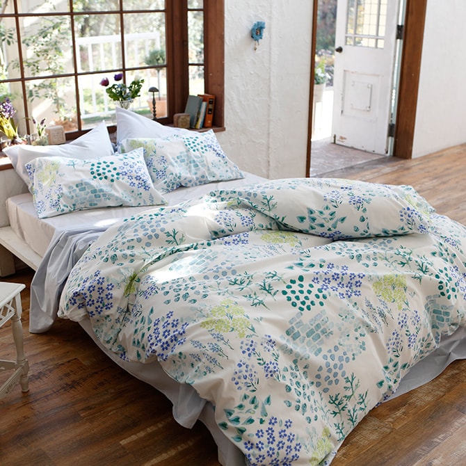 Fab the Home ファブザホーム ピローケース M ガーデンズ