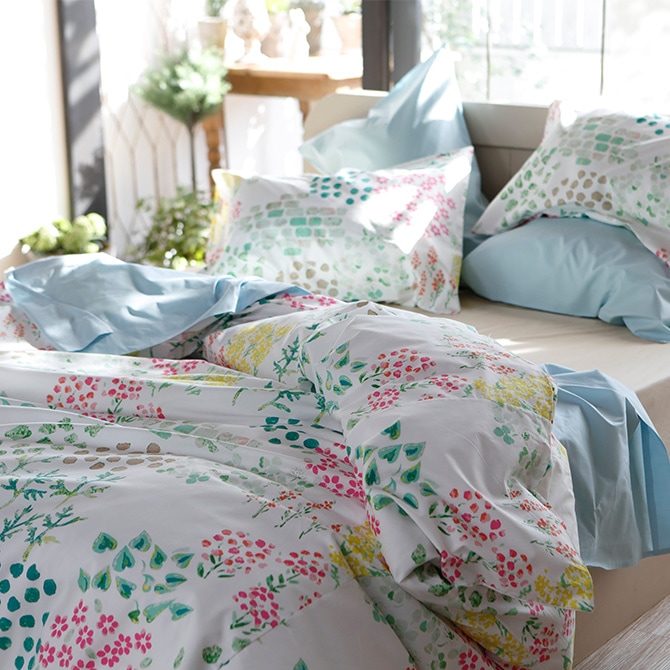 Fab the Home ファブザホーム 掛け布団カバー ダブル用 ガーデンズ 