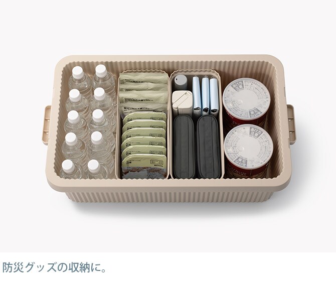 like-it ライクイット スタックアップコンテナー 53 インナーボックスセット  コンテナボックス 大容量 ガレージ 収納 防災 アウトドア キャンプ用品 ガーデニング用品 ストッカー ポリプロピレン  