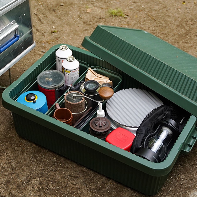 like-it ライクイット スタックアップコンテナー 53 インナーボックスセット  コンテナボックス 大容量 ガレージ 収納 防災 アウトドア キャンプ用品 ガーデニング用品 ストッカー ポリプロピレン  