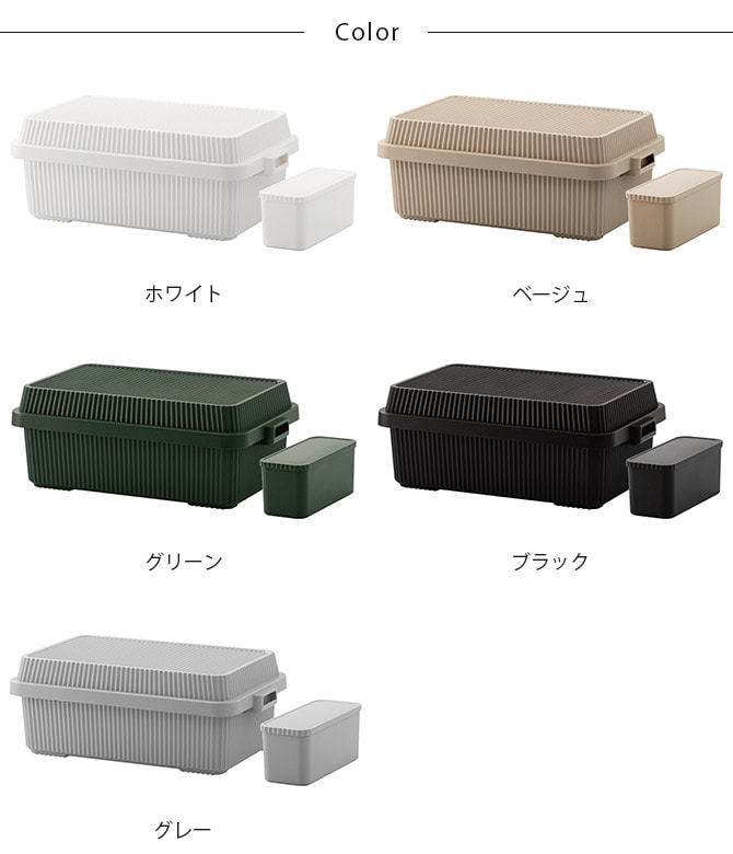 like-it ライクイット スタックアップコンテナー 53 インナーボックスセット  コンテナボックス 大容量 ガレージ 収納 防災 アウトドア キャンプ用品 ガーデニング用品 ストッカー ポリプロピレン  