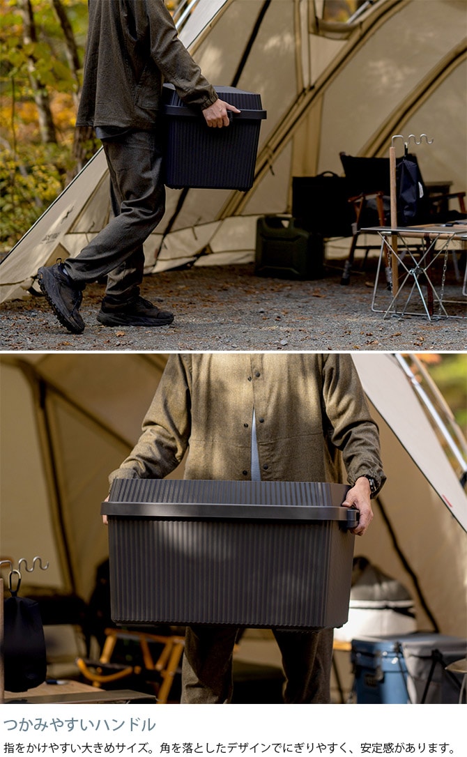 like-it ライクイット スタックアップコンテナー 53 インナーボックスセット  コンテナボックス 大容量 ガレージ 収納 防災 アウトドア キャンプ用品 ガーデニング用品 ストッカー ポリプロピレン  