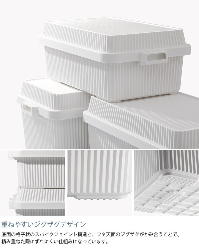 like-it ライクイット スタックアップコンテナー 53 インナーボックスセット  コンテナボックス 大容量 ガレージ 収納 防災 アウトドア キャンプ用品 ガーデニング用品 ストッカー ポリプロピレン  