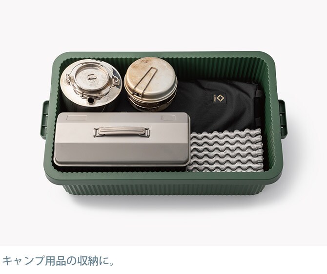 like-it ライクイット スタックアップコンテナー 53 インナーボックスセット  コンテナボックス 大容量 ガレージ 収納 防災 アウトドア キャンプ用品 ガーデニング用品 ストッカー ポリプロピレン  