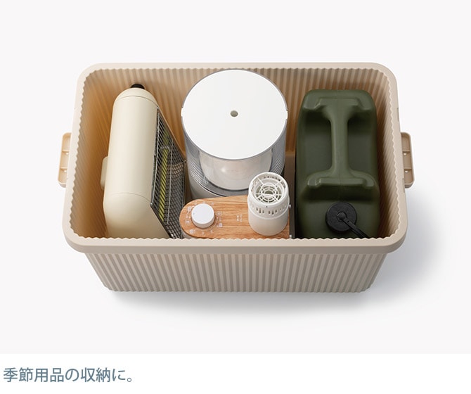 like-it ライクイット スタックアップコンテナー 83 インナーボックスセット  コンテナボックス 大容量 ガレージ 収納 防災 アウトドア キャンプ用品 ガーデニング用品 ストッカー ポリプロピレン  