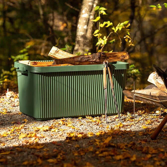 like-it ライクイット スタックアップコンテナー 83 インナーボックスセット  コンテナボックス 大容量 ガレージ 収納 防災 アウトドア キャンプ用品 ガーデニング用品 ストッカー ポリプロピレン  